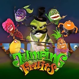 Jumping Fruits online game logo by Wazdan on felicebett.com