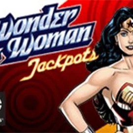 Wonder Woman Jackpots online game logo by Amaya on felicebett.com